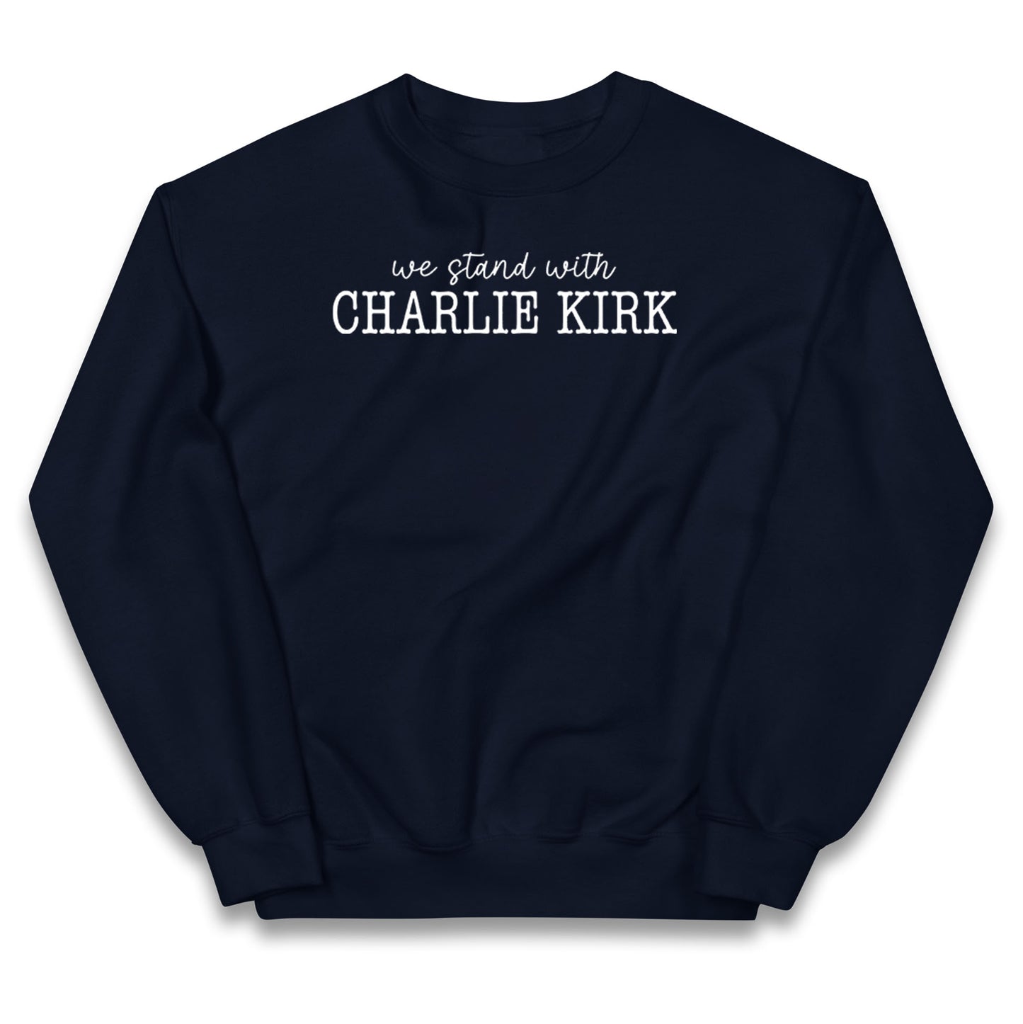 We Stand With Charlie Kirk Kids Jumper