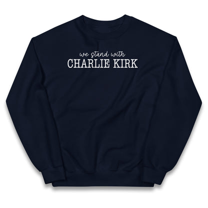 We Stand With Charlie Kirk Kids Jumper