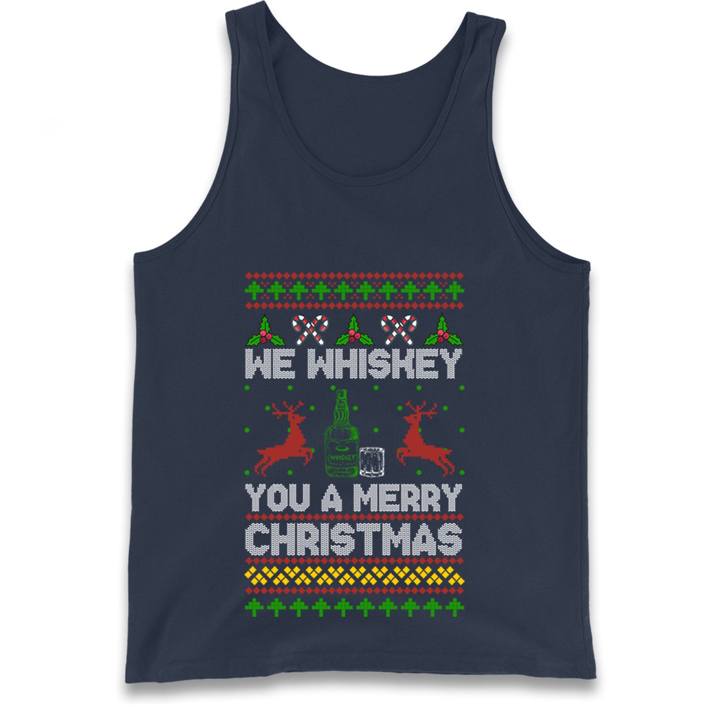 whisky Christmas Tank Top