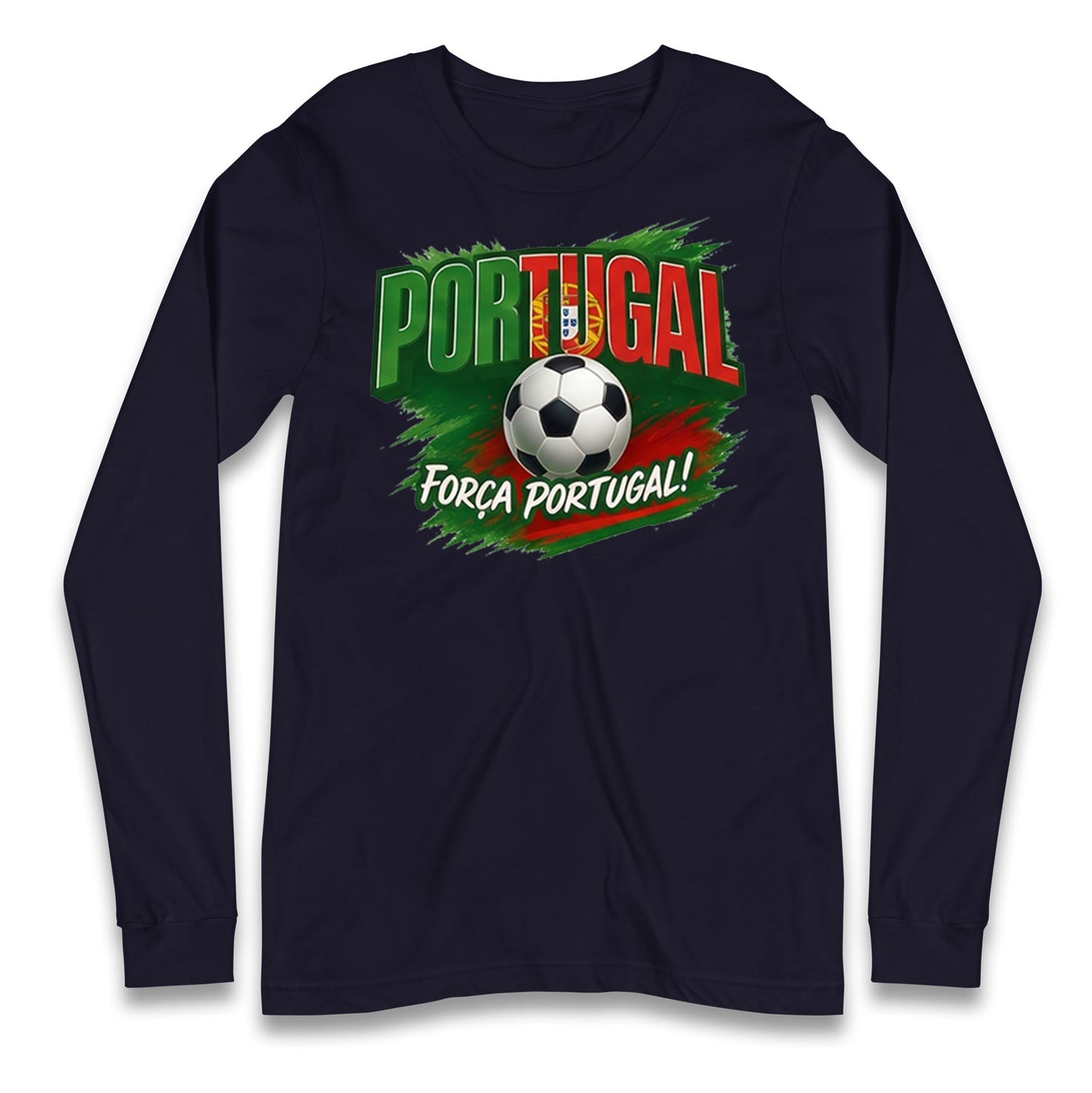 Portugal Retro World Cup Longsleeve T Shirt