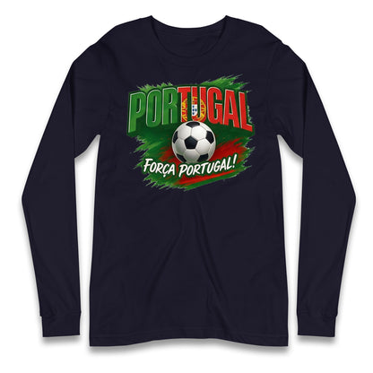 Portugal Retro World Cup Longsleeve T Shirt