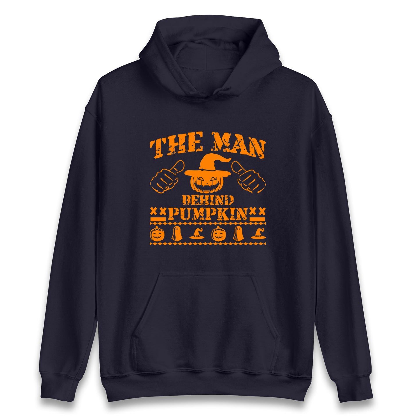 The Man Behind Pumpkin Halloween Unisex Hoodie