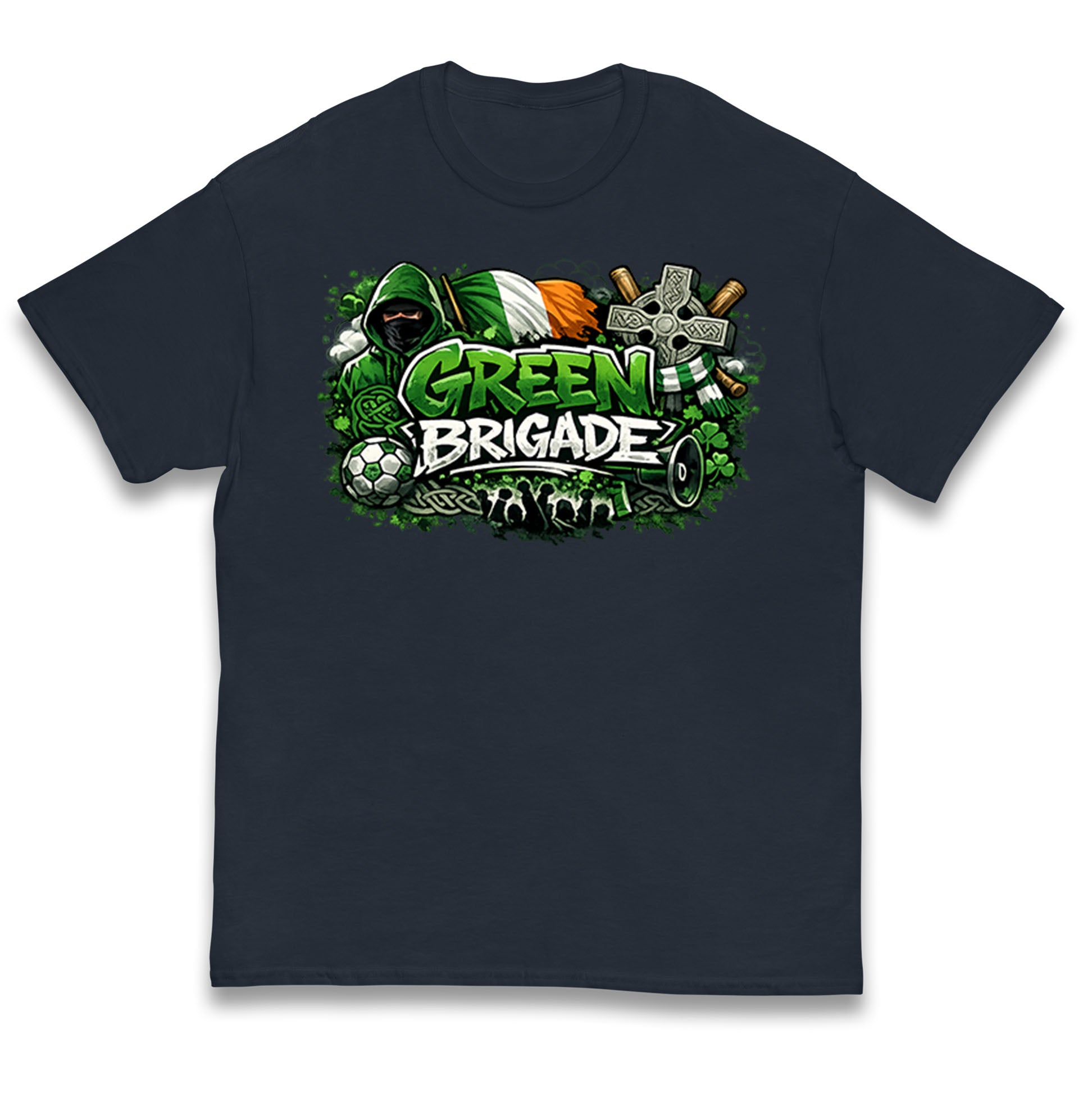 Celtic Green Brigade Football Kids T Shirt