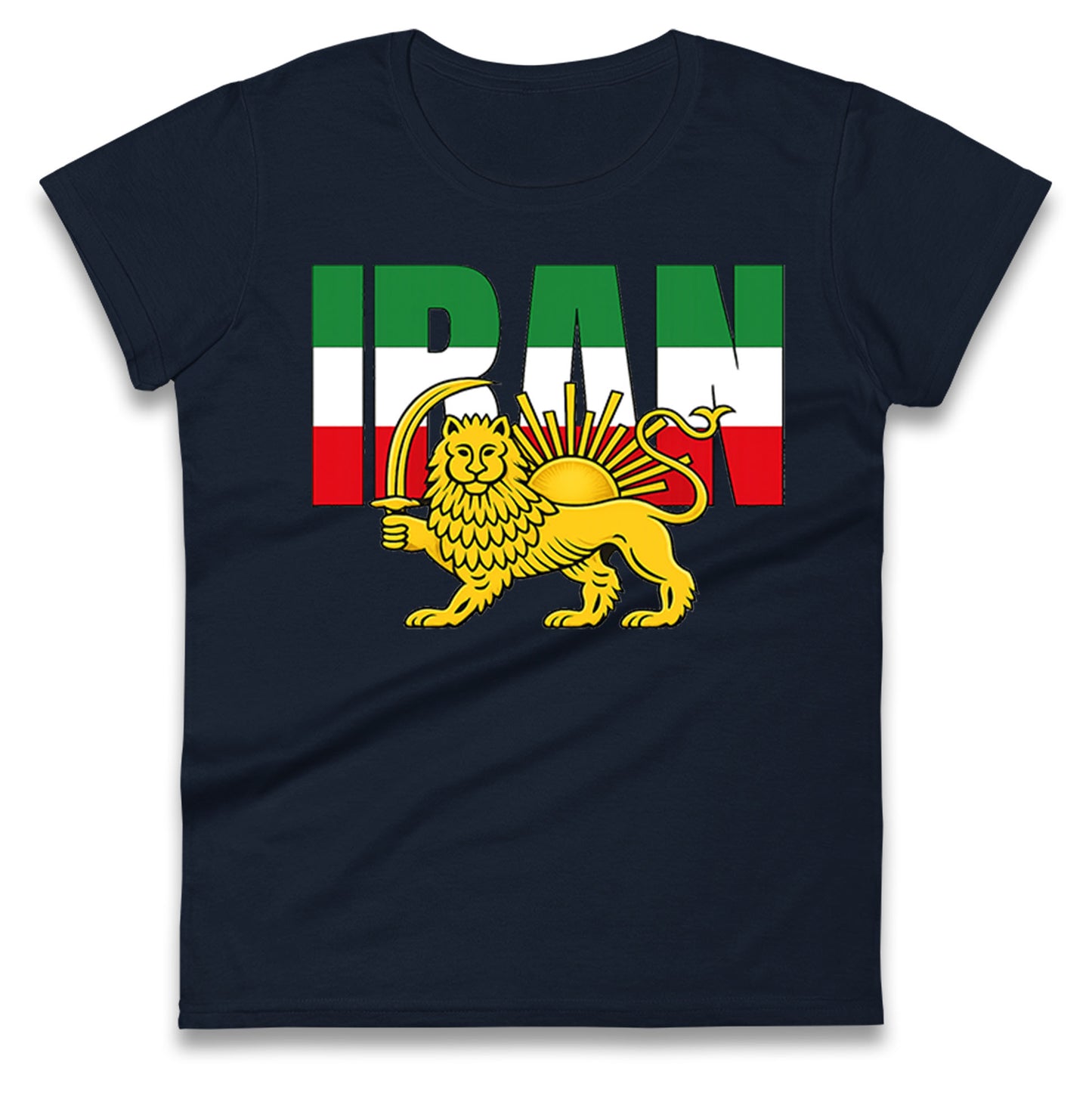 Iran Flag Ladies T Shirt
