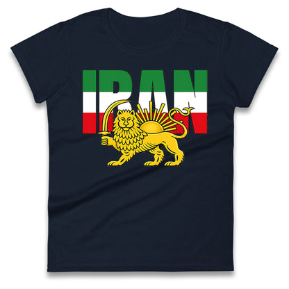 Iran Flag Ladies T Shirt