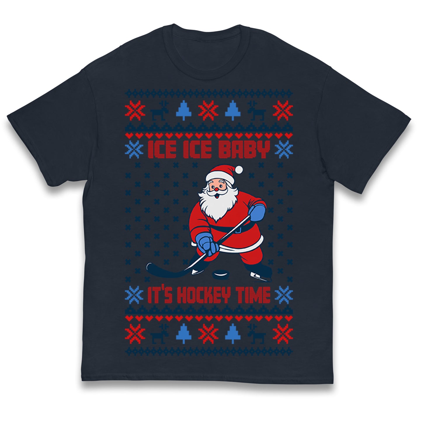 Hockey Christmas Kids T Shirt