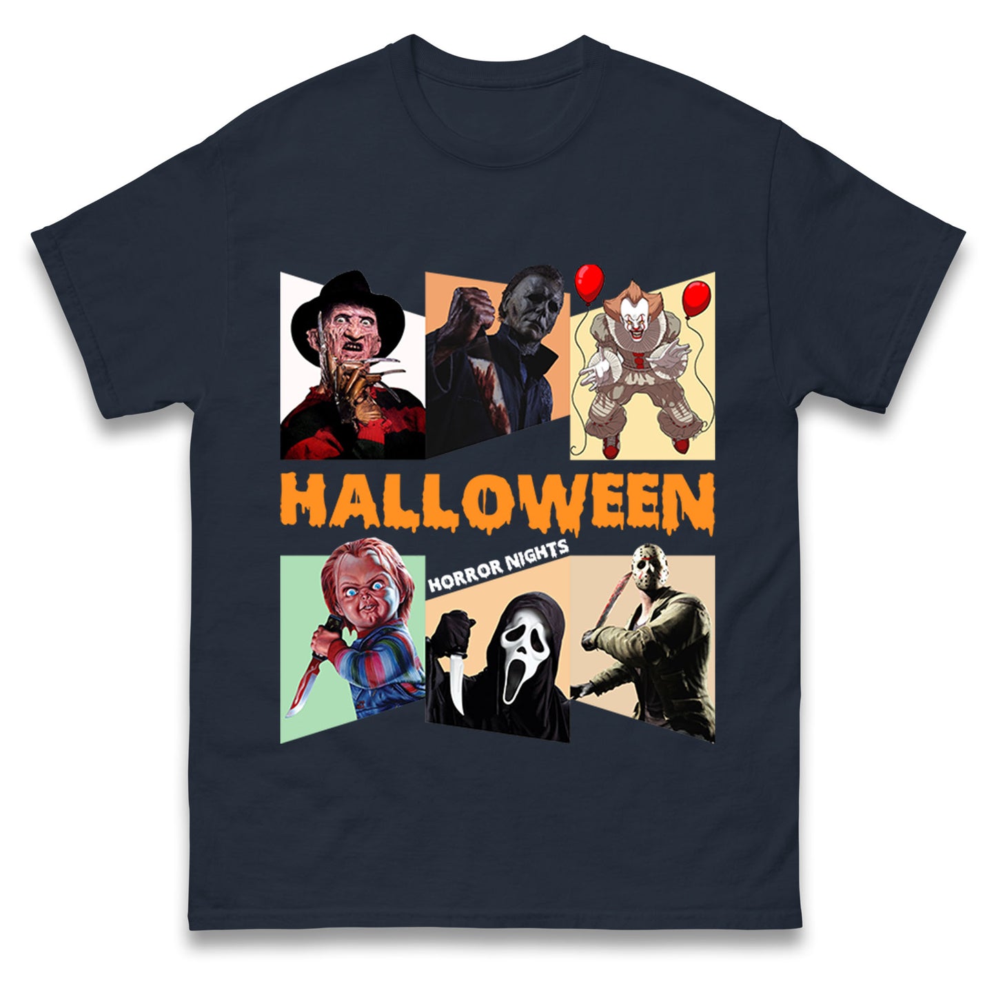Horror Characters Halloween Horror Nights t shirts