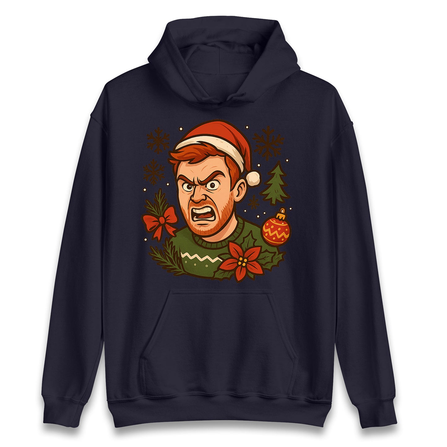 Angry Ginge Christmas Hoodie 