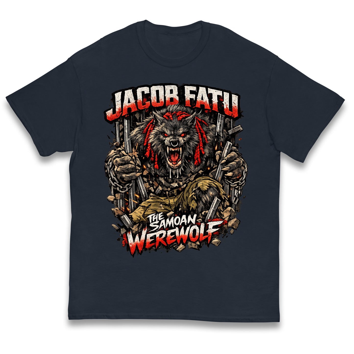 Jacob Fatu The Samoan Werewolf Kids T Shirt