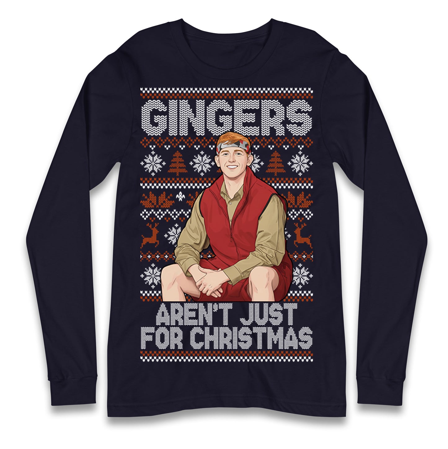 Angry Ginge Xmas Longsleeve T Shirt