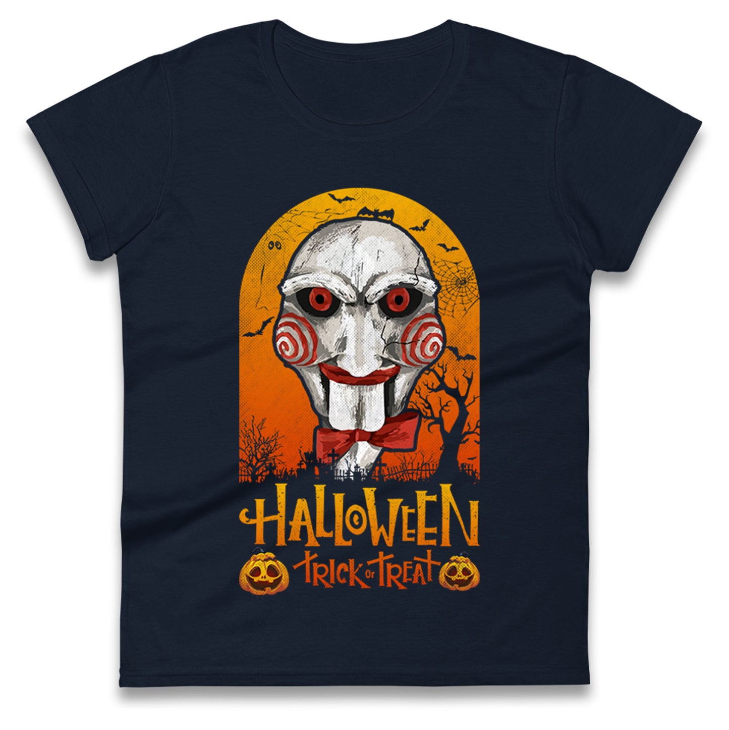 Billy The Puppet Saw Halloween Womens t shirt