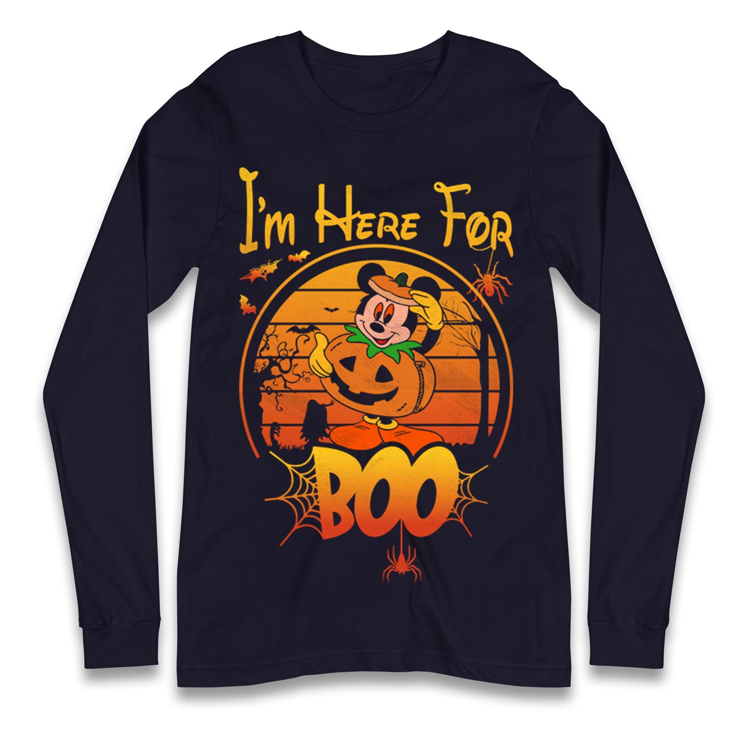 Mickey Mouse Im Here For Boo Halloween T Shirt
