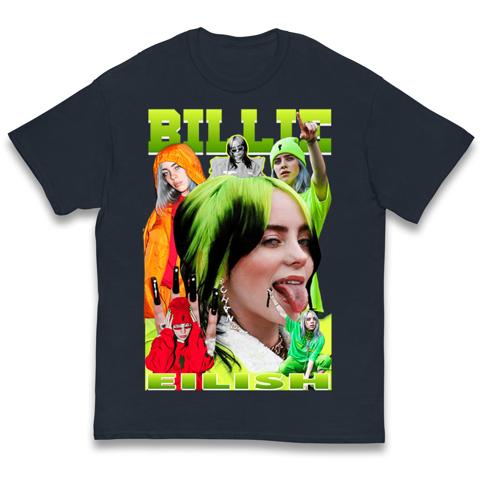 Billie Eilish Green Kids T Shirt