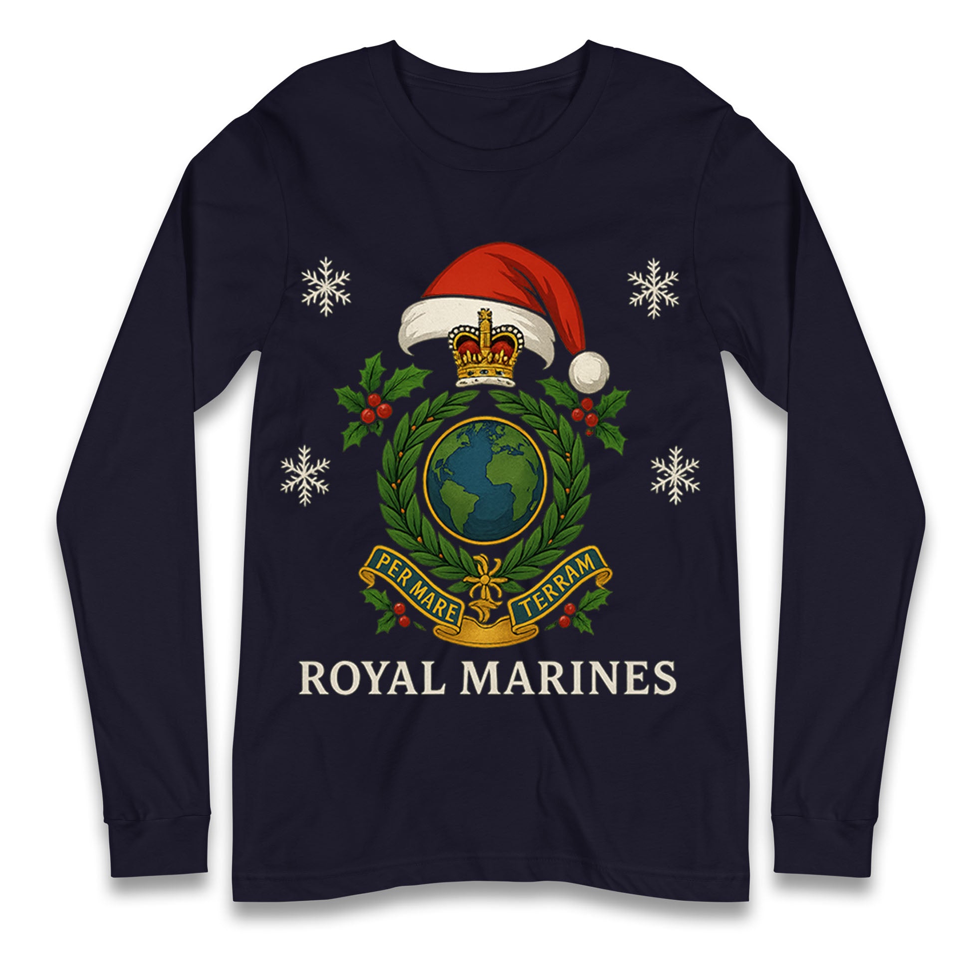 Royal Marines Christmas Longsleeve T Shirt