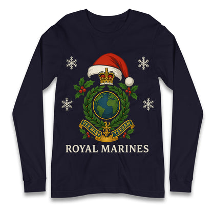 Royal Marines Christmas Longsleeve T Shirt