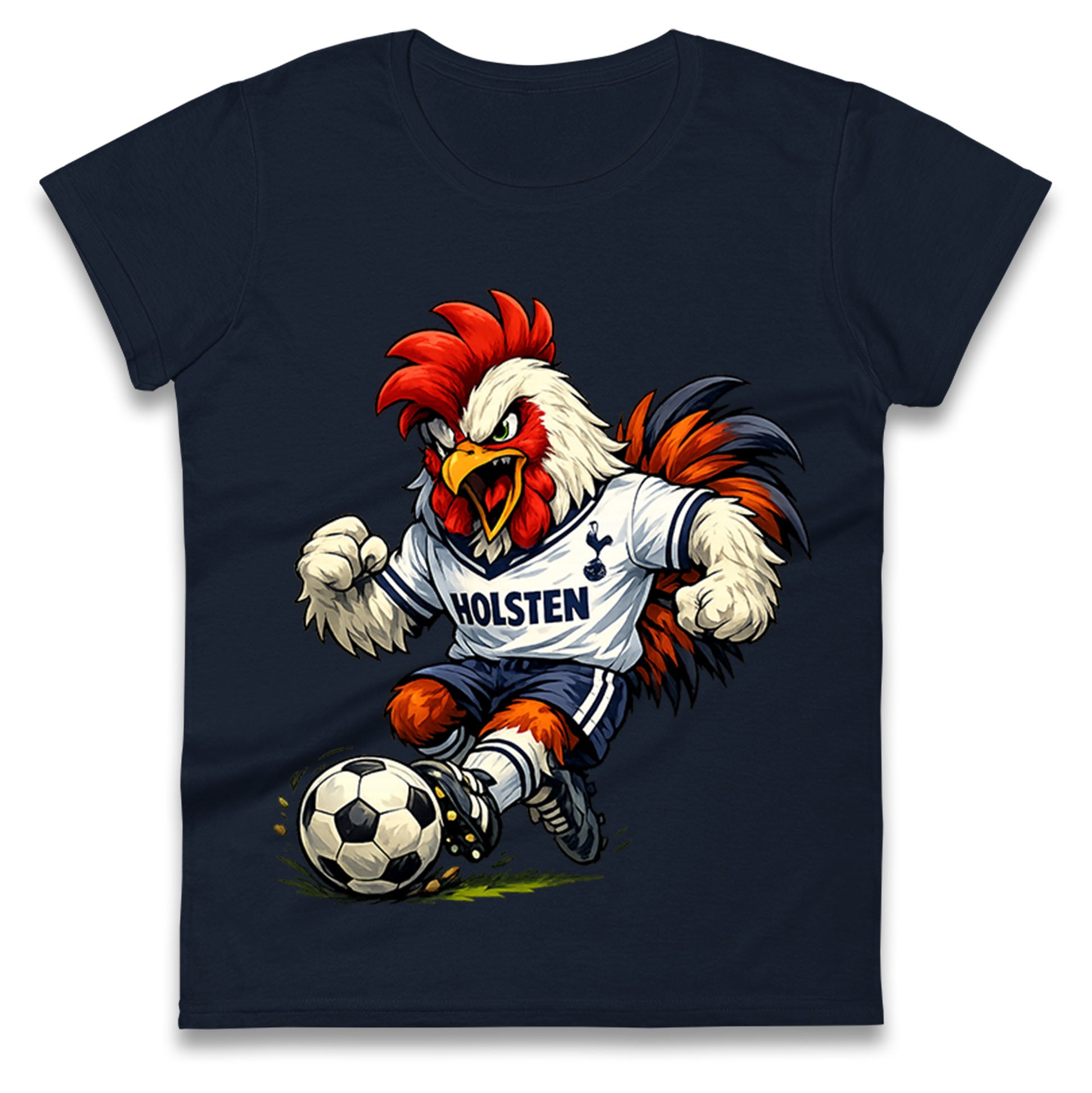 Retro Tottenhm Hotspur Ladies T Shirt