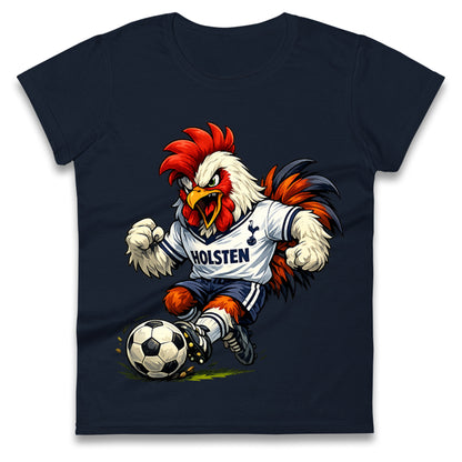 Retro Tottenhm Hotspur Ladies T Shirt