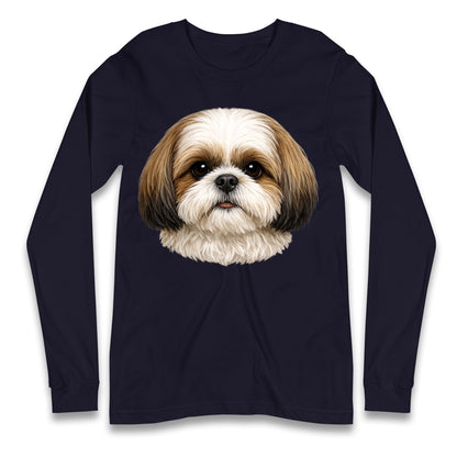 Shih Tzu Face Longsleeve T Shirt