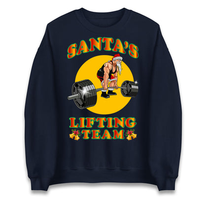 Santas Lifting Team Christmas Jumpers UK