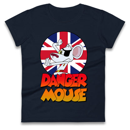 Danger Mouse Union Jack Ladies T Shirt