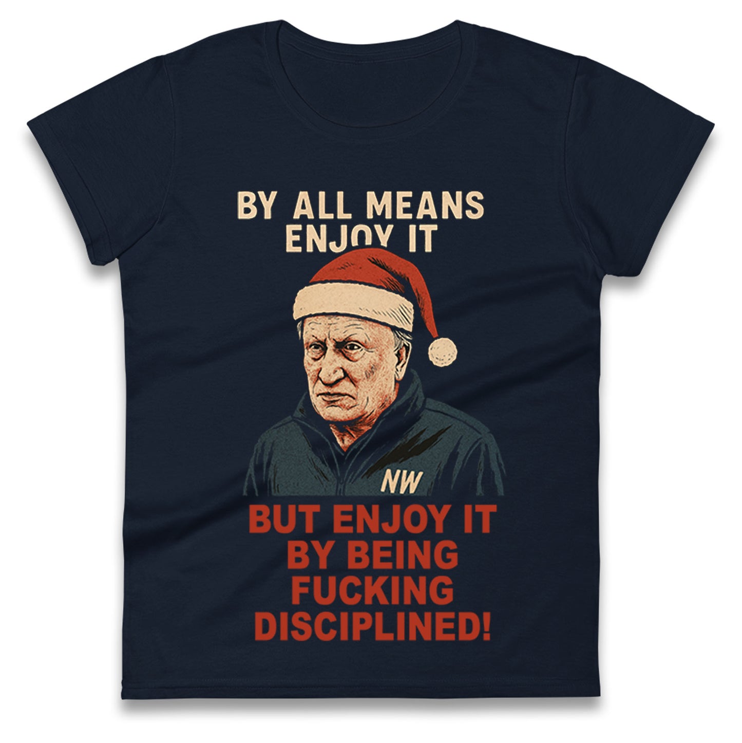 Neil Warnock Christmas Ladies T Shirt 