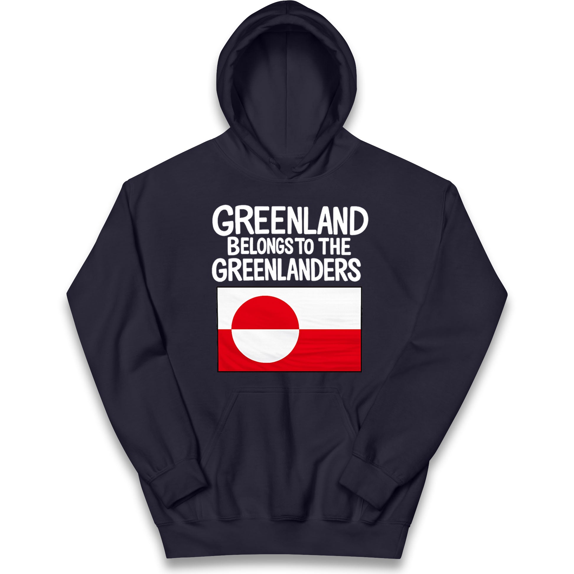 Greenland Belongs To The Greenlanders Kids Hoodie 