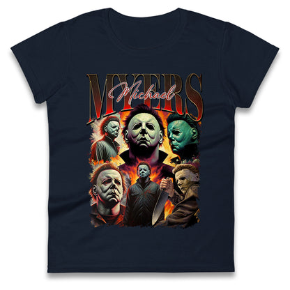 Michael Myers Bootleg Halloween Womens T Shirt