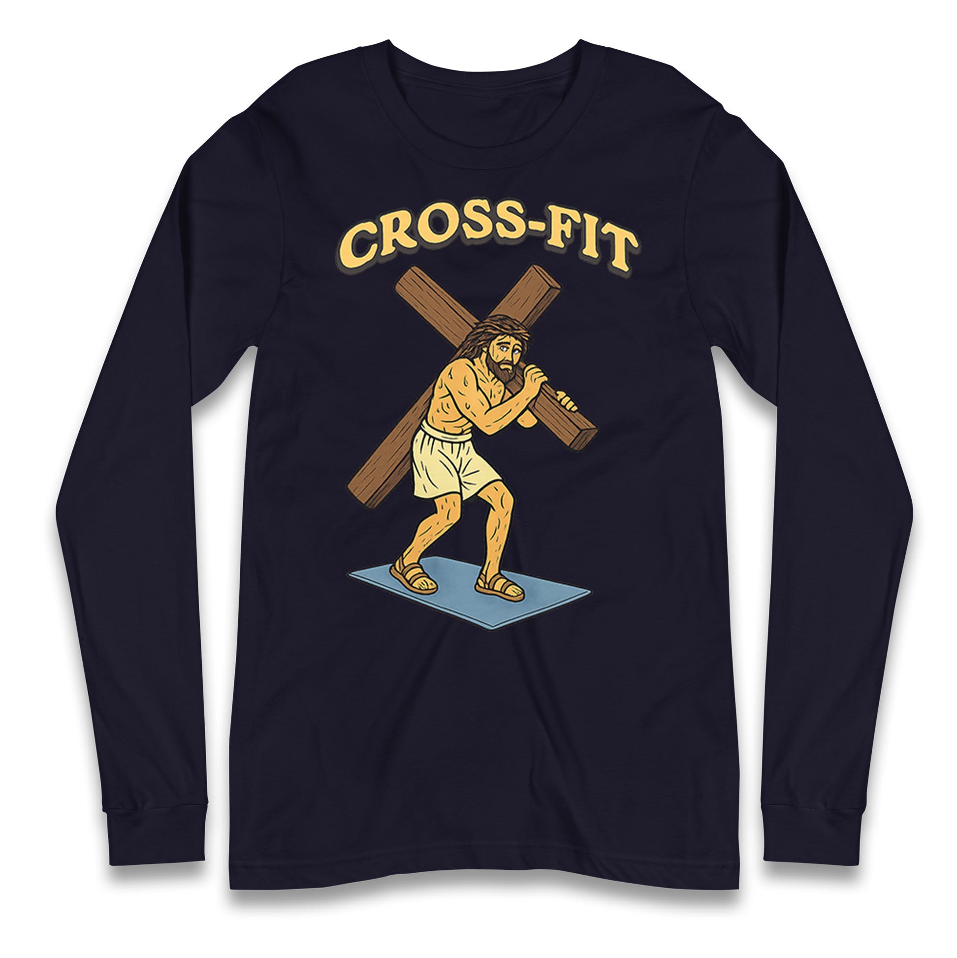 Jesus Cross Fit Longsleeve T Shirt 