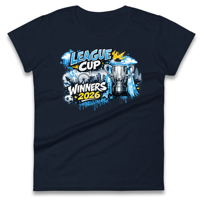 Man City League Cup Winners 2026 Ladies T Shirt