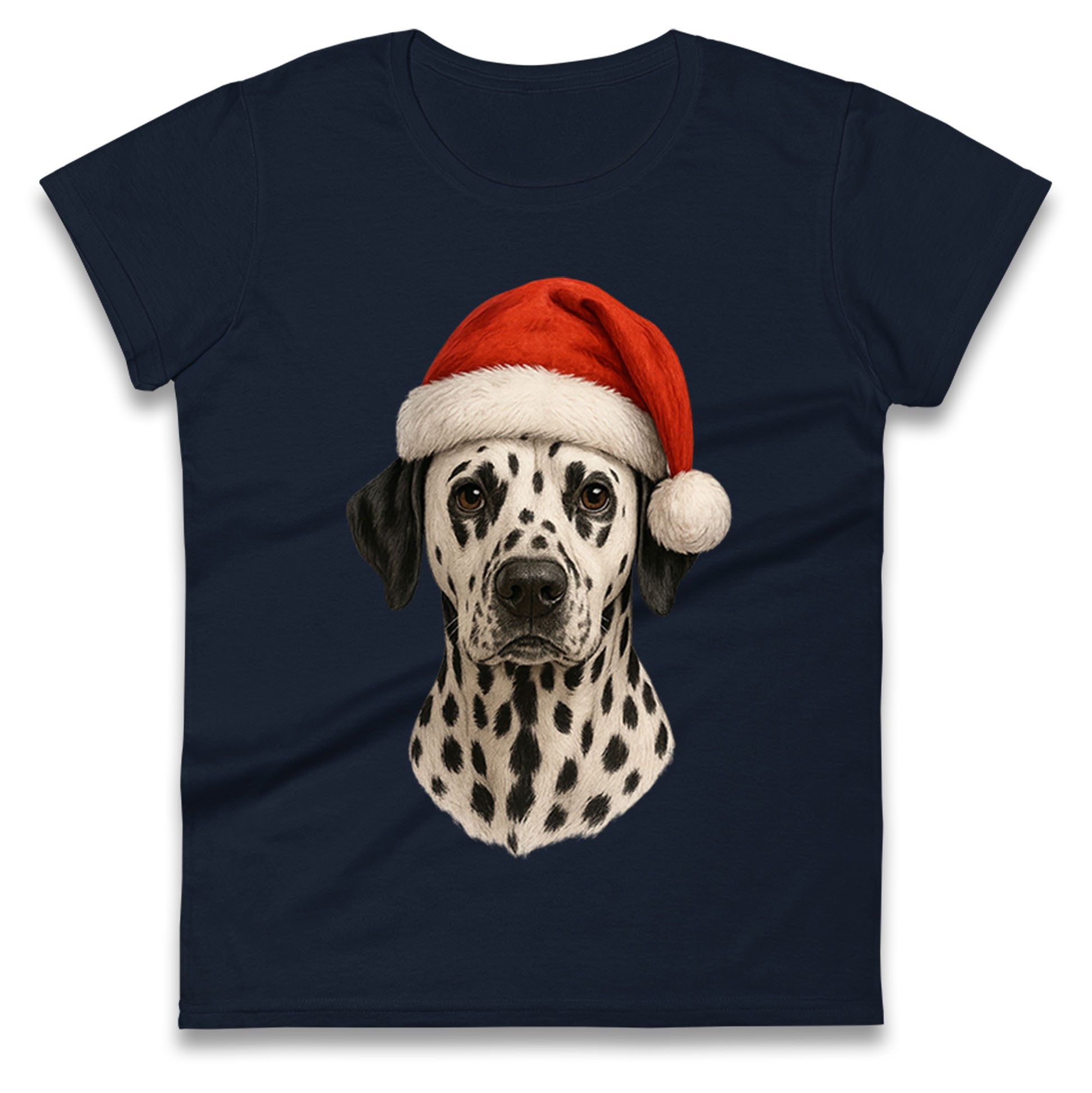 Dalmatian Dog Christmas Ladies T Shirt