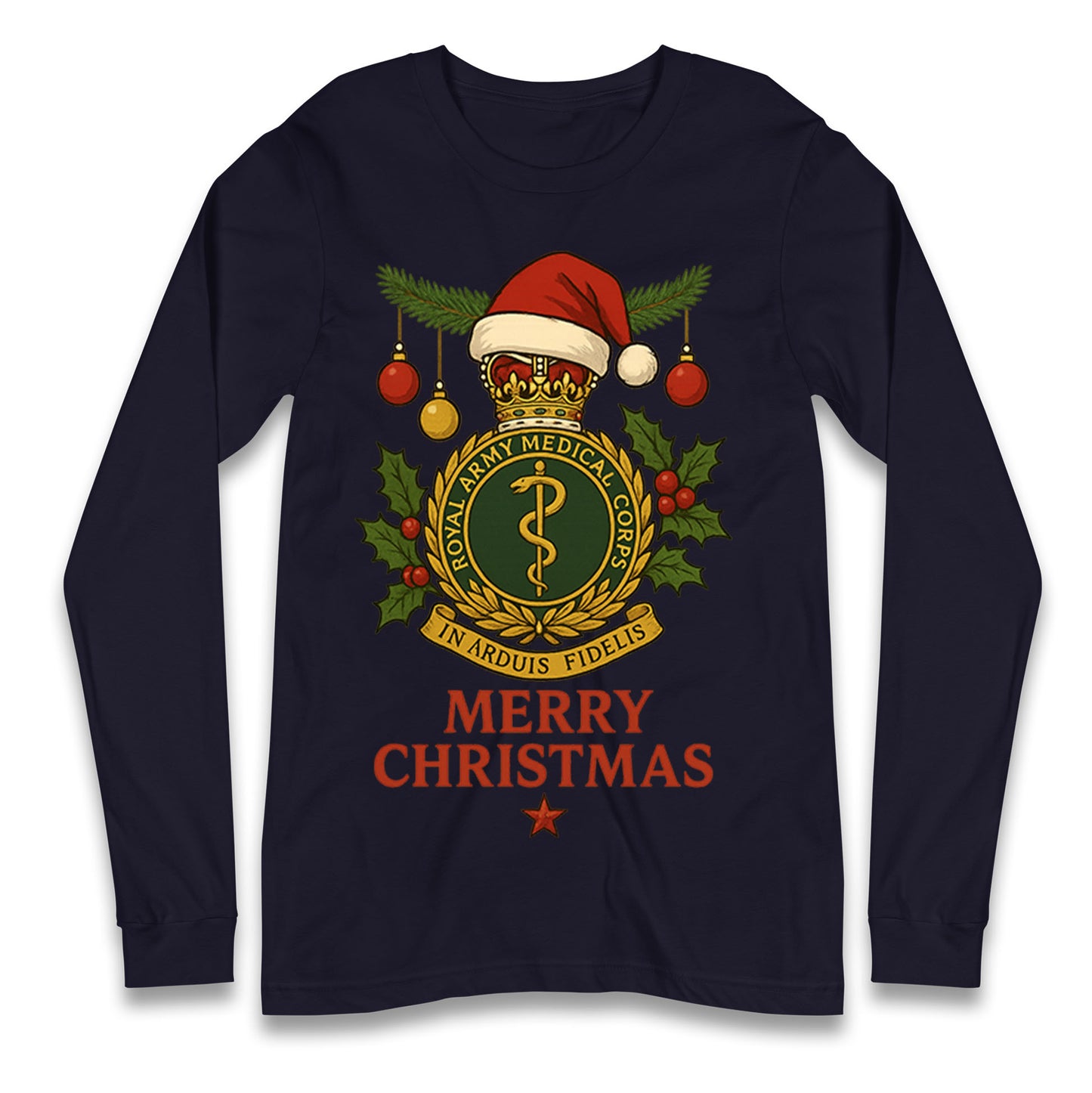 Royal Army Medical Corps Christmas Longsleeve T Shirt
