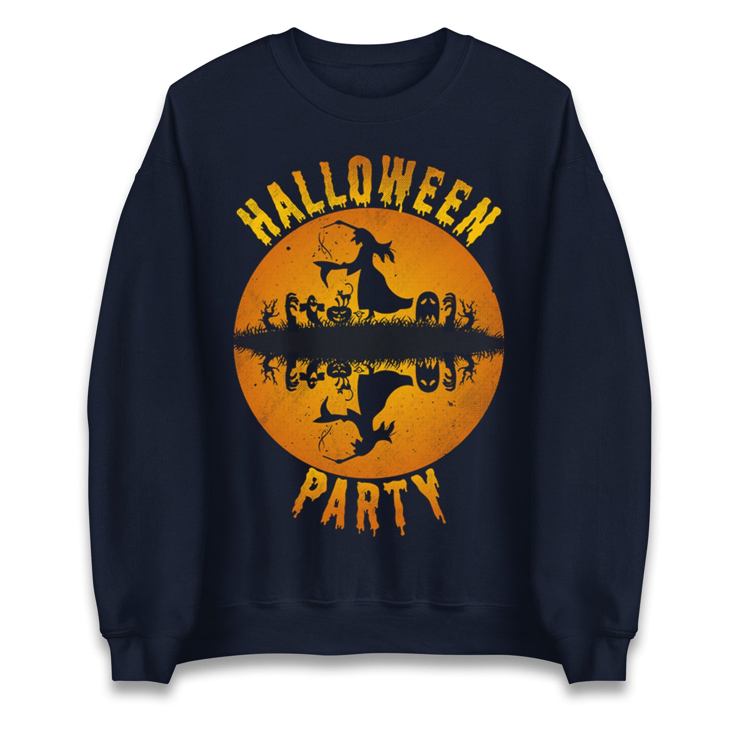 Scary Witch Halloween Party Sweatshirt
