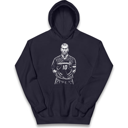 Zidane France 10 Kids Hoodie