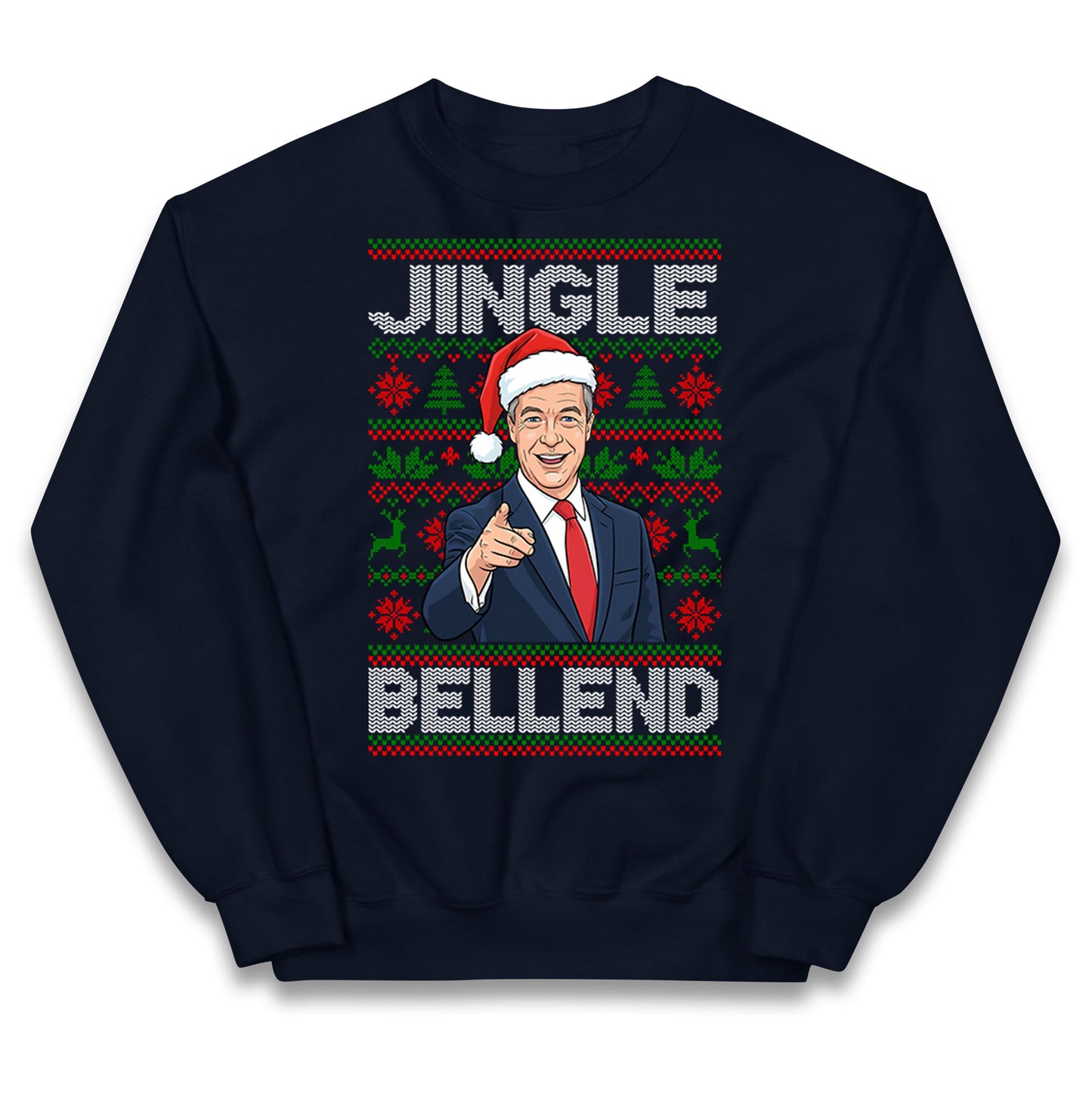 Nigel Farage Christmas Kids Jumper