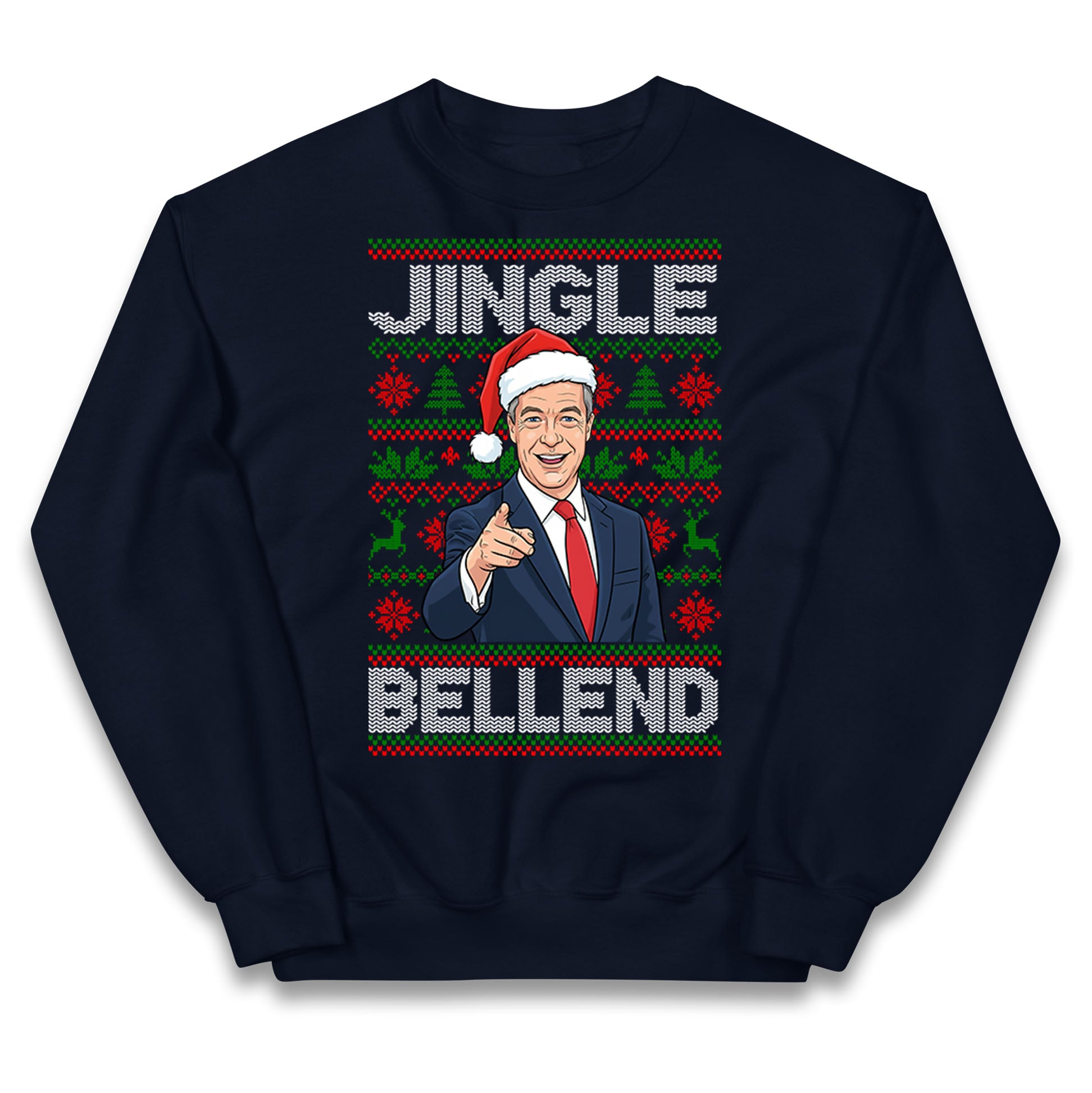 Nigel Farage Christmas Kids Jumper