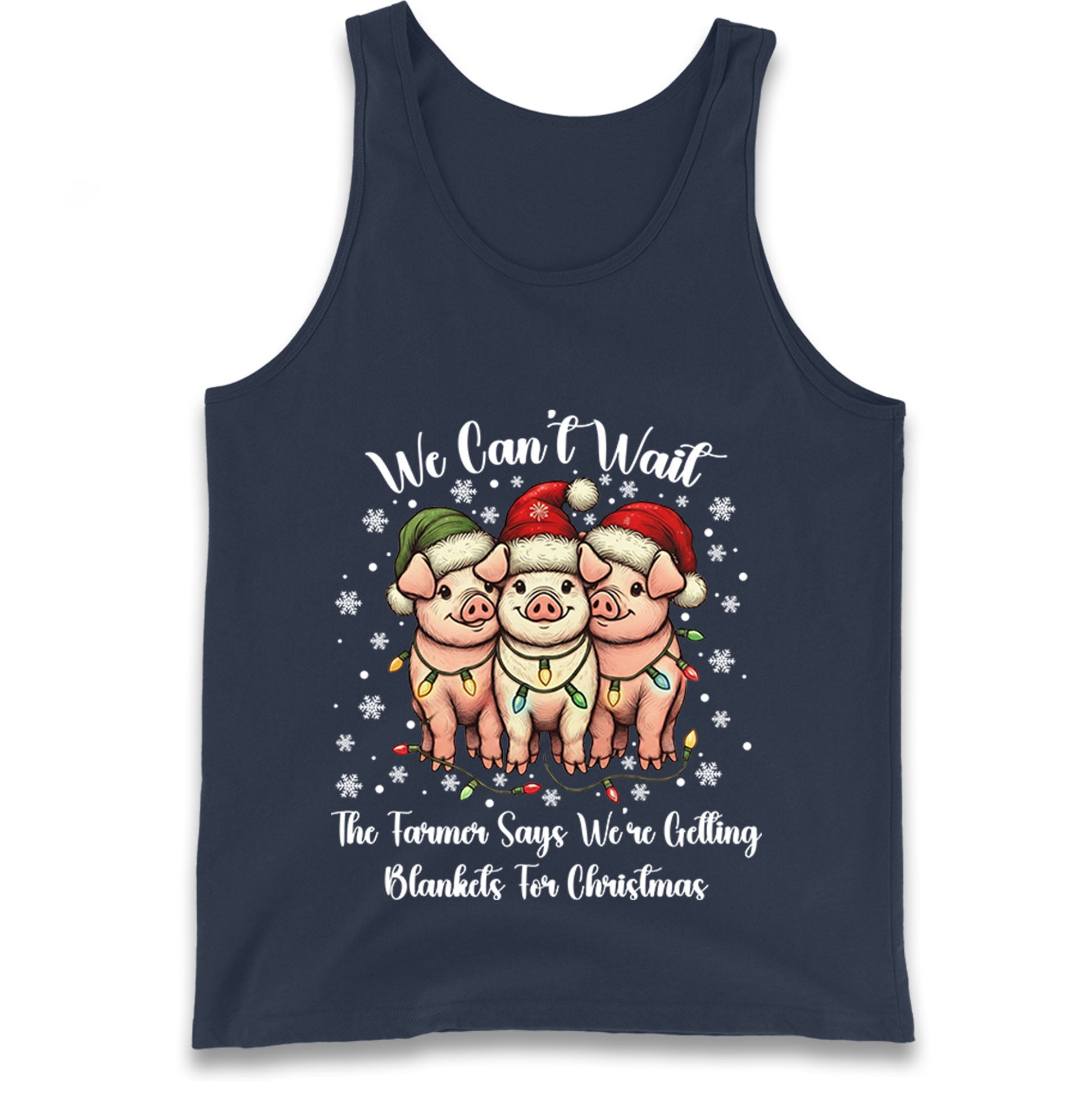 Three Pigs Christmas Tank Top