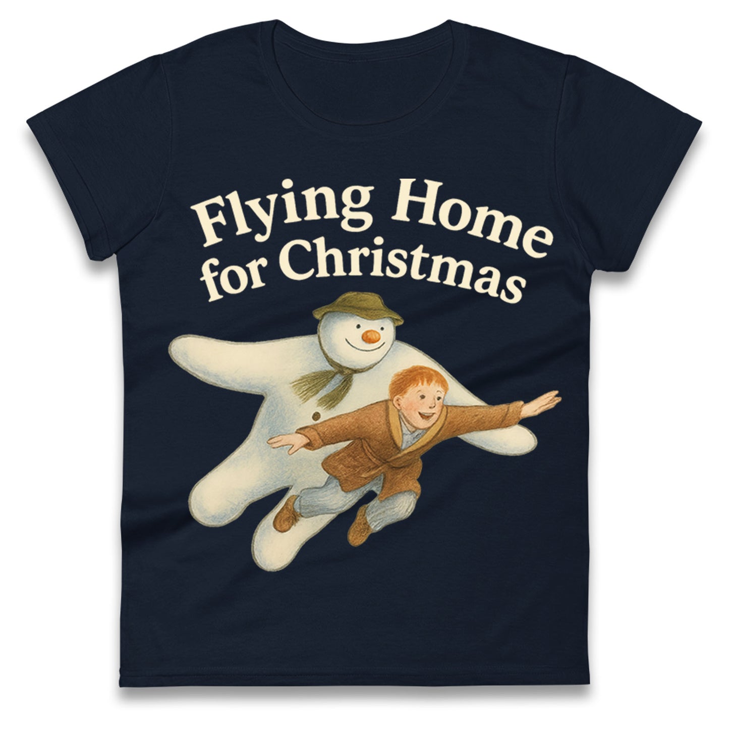 The Snowman Movie Christmas Ladies T Shirt 
