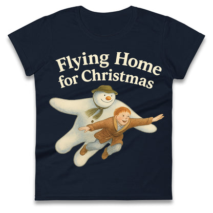 The Snowman Movie Christmas Ladies T Shirt 