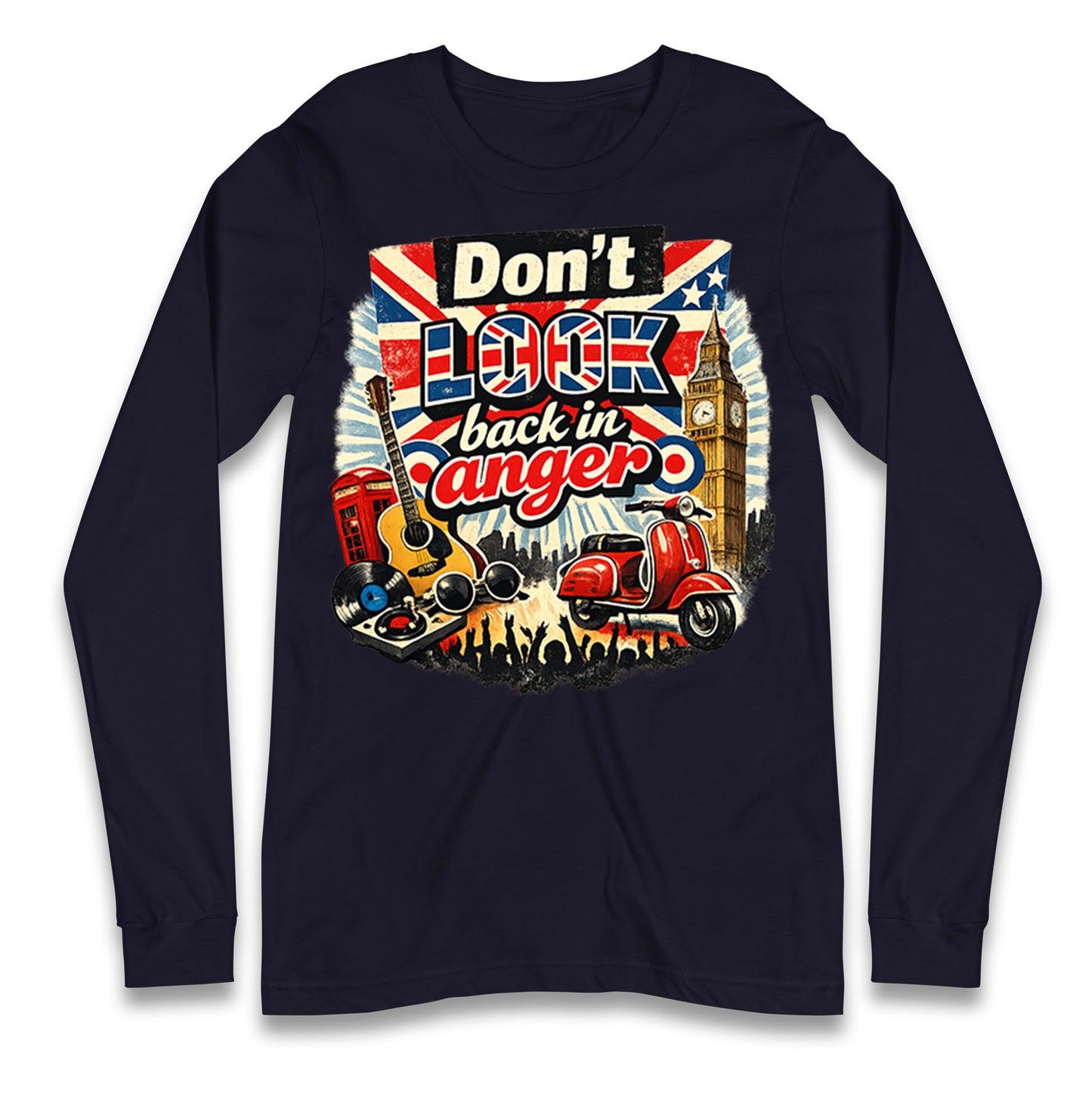Don't Look Back In Anger Longsleeve T Shirt