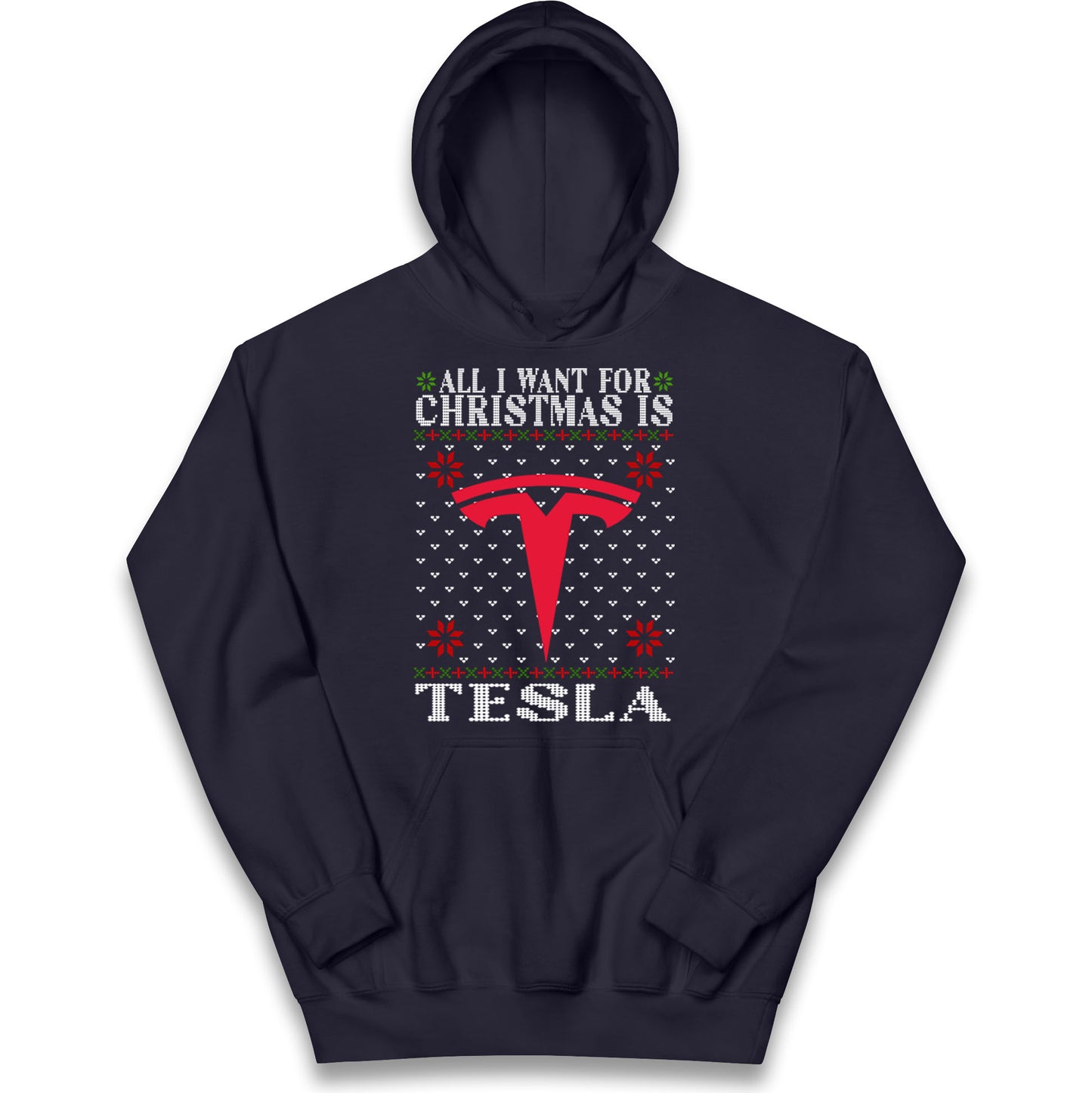 tesla christmas hoodie