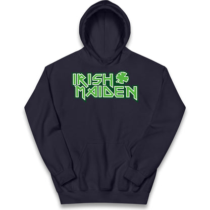 Irish Maiden St Patricks Day Kids Hoodie