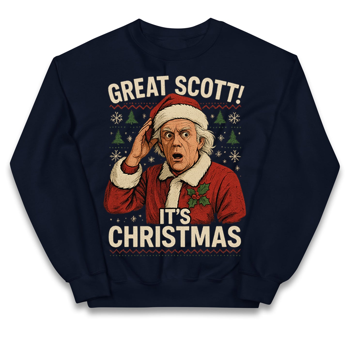 Back to the Future Doc Brown Kids Jumper 