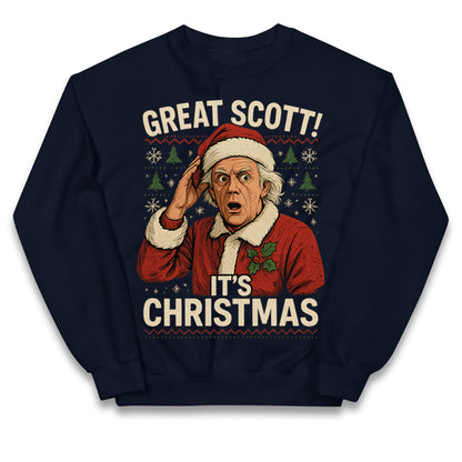Back to the Future Doc Brown Kids Jumper 