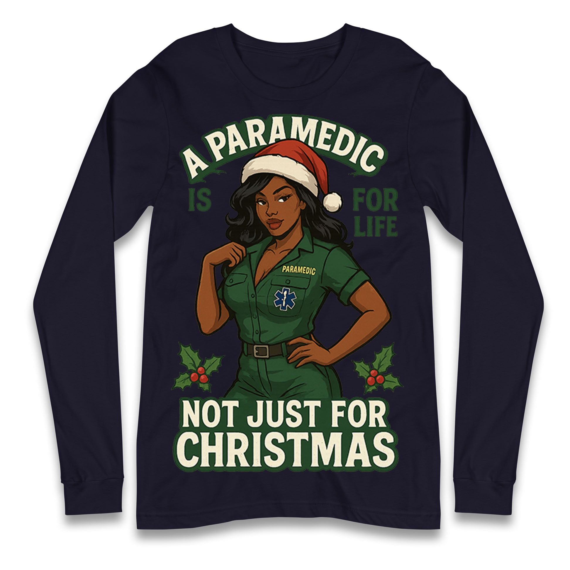 Paramedic Christmas Longsleeve T Shirt