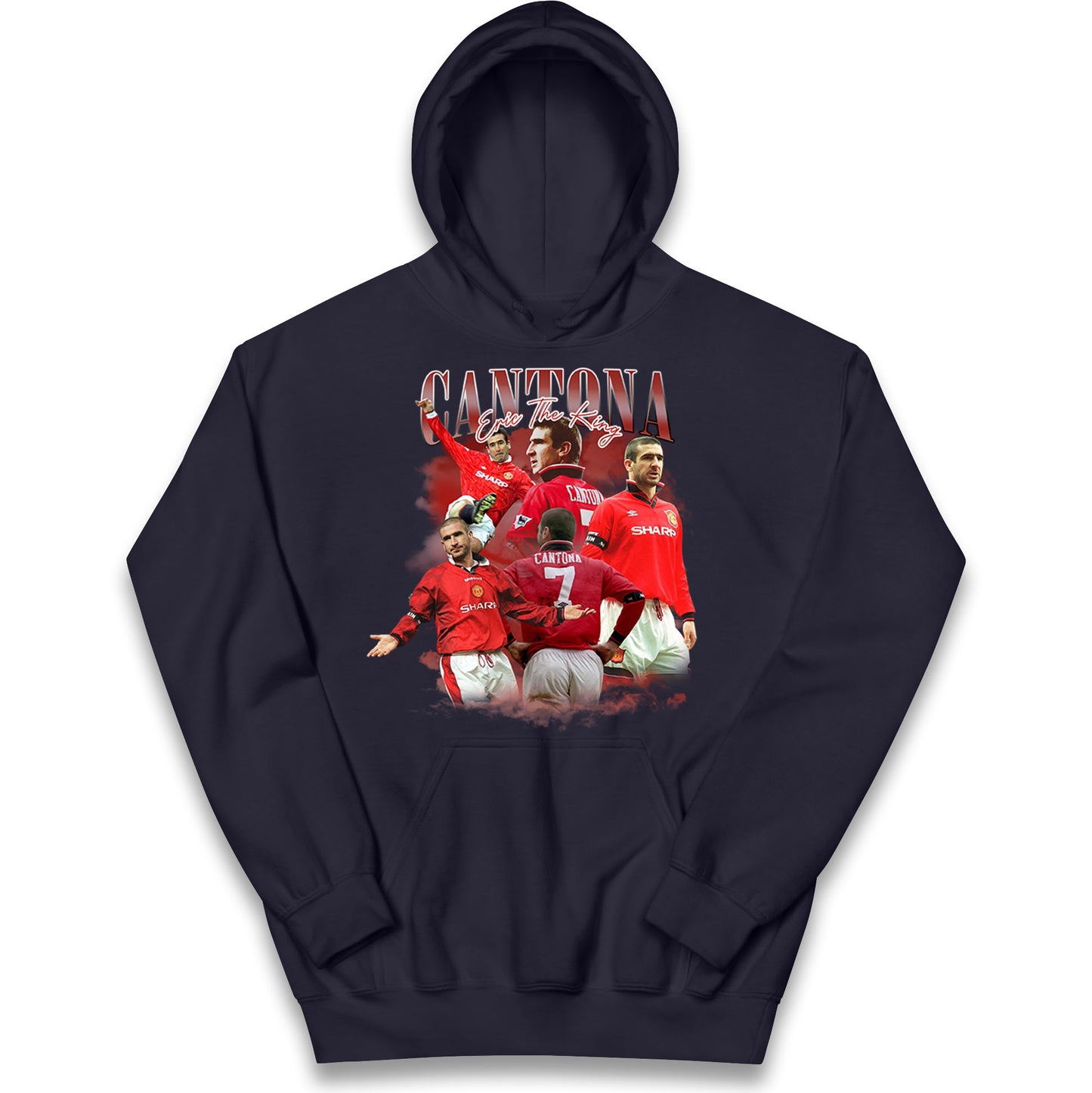 Retro Cantona Bootleg Football Kids Hoodie