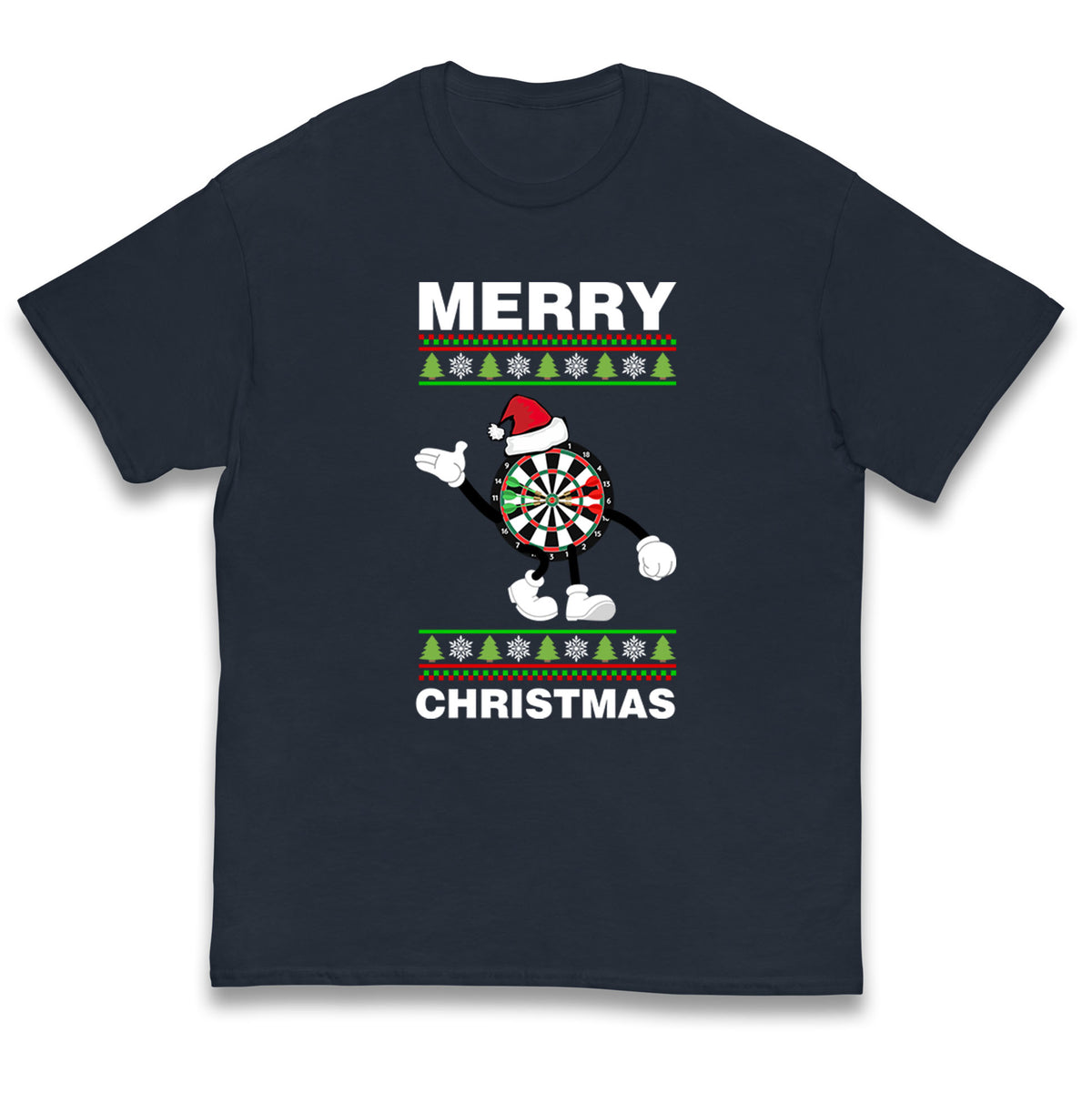 dartboard christmas santa costume t shirt