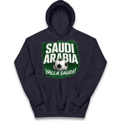 Saudi Arabia Retro World Cup Kids Hoodie