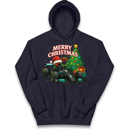 Mercedes F1 Christmas Kids Hoodie