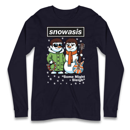 Snowasis Might Sleigh Music Band  Longsleeve T Shirt 