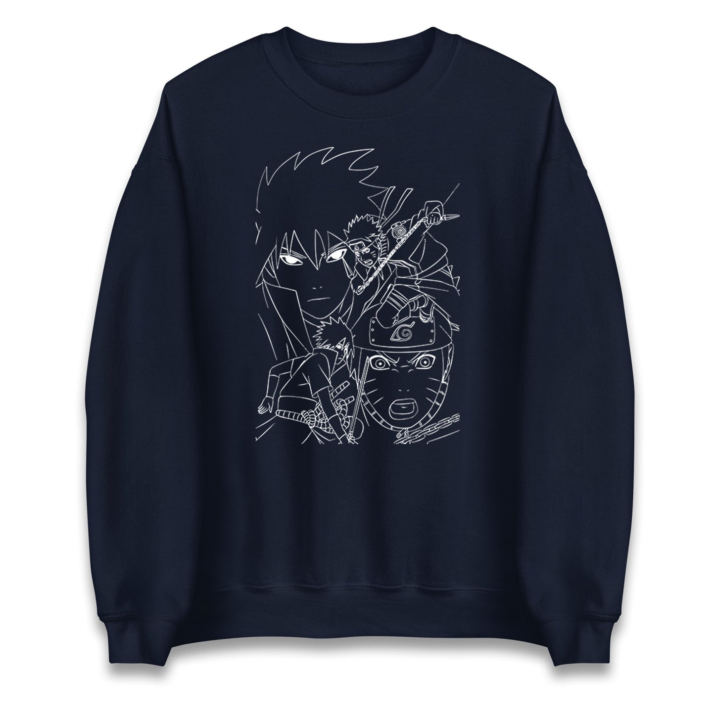 sasuke uchiha and naruto uzumaki sweatshirt